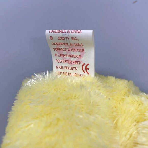 Ty Beanie Babies 2001 Yellow Sherbet Bear - Picture 8 of 8